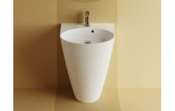 Умивальник UM 0011 FS 550С сніжно білий MARMITE